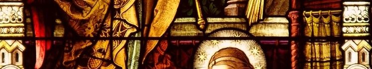 Anđeo Gospodnji navijestio Mariji - vitraj