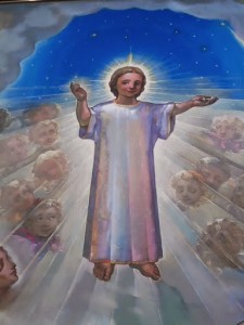 Mali Isus na oltarnoj slici u Kući Djeteta Isusa